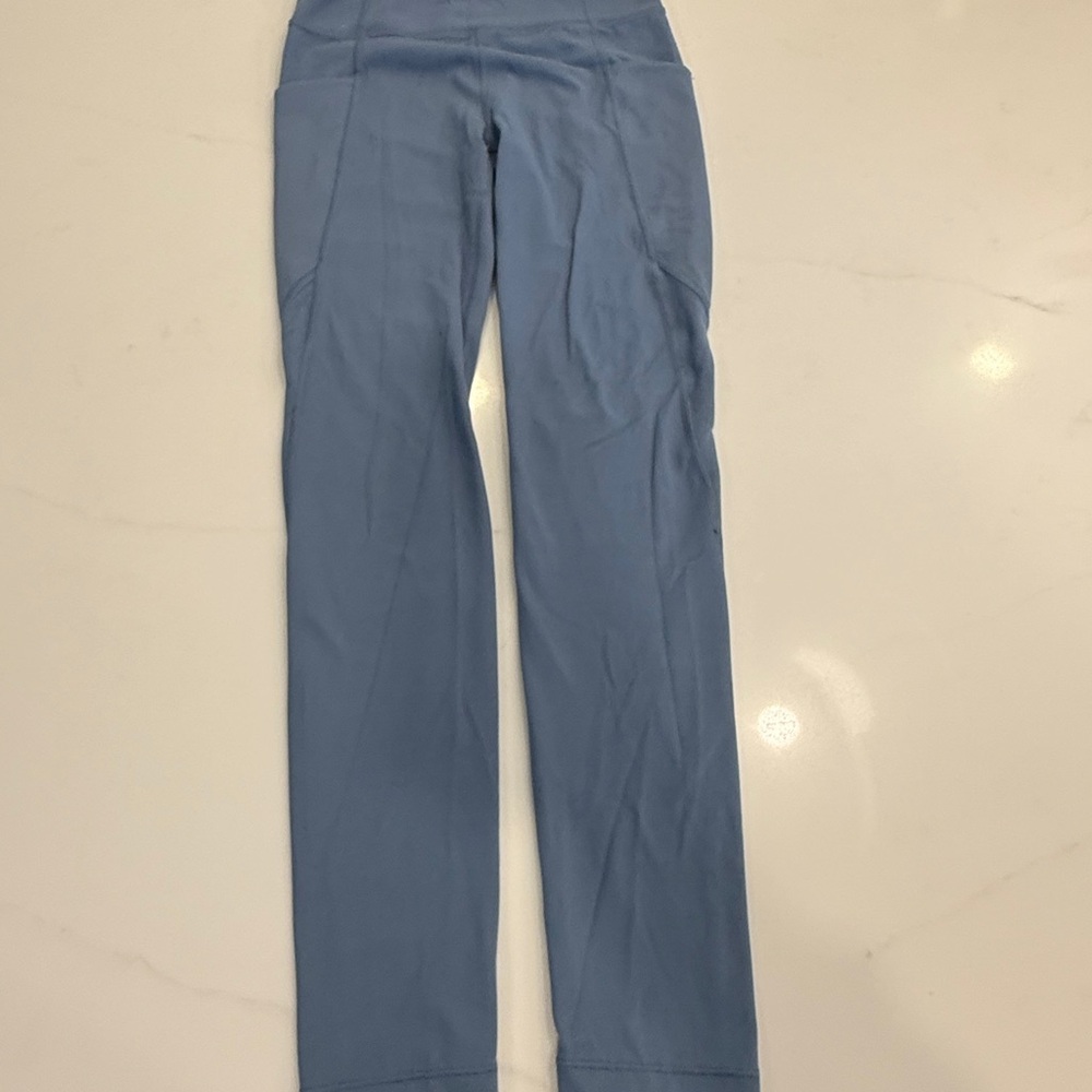 Athleta Girl High-Rise Blue Leggings